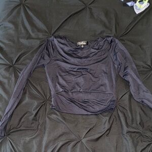 Lulu's Black Long Sleeve Top